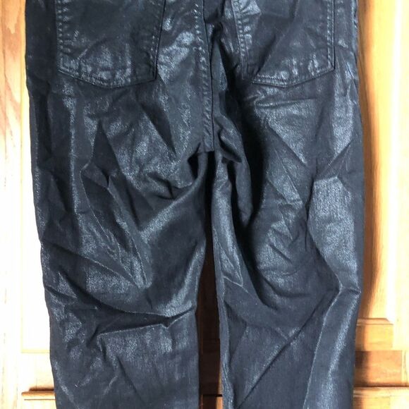 REVICE Foldover Shimmer Moto Straight Jeans - 32 - Picture 11 of 14